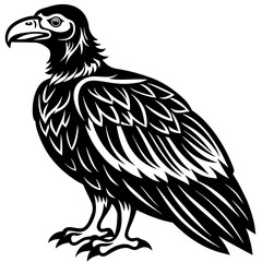 Fototapeta premium eagle on a white background,black eagle silhouette vector illustration,icon,svg,bird characters,Holiday t shirt,Hand drawn trendy Vector illustration,eagle on a white background