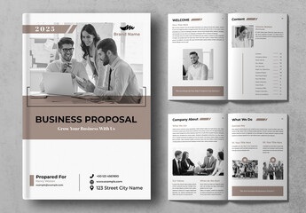 Business Proposal Template - obrazy, fototapety, plakaty