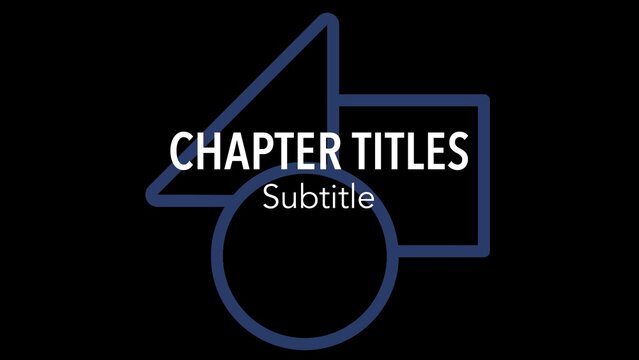 Chapter Titles with Wipe