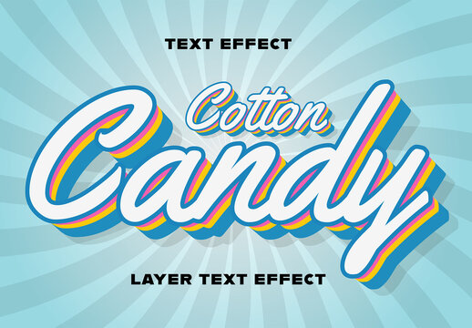 Candy Text Effect Template