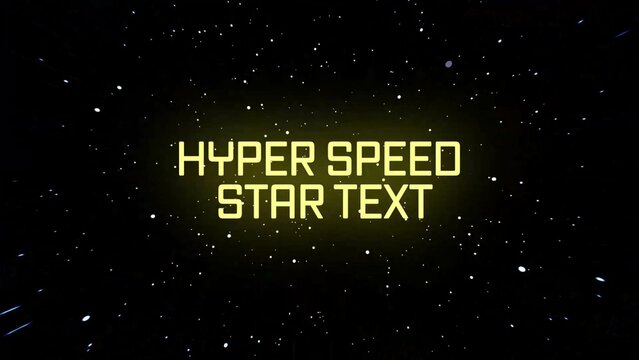 Hyper Speed Star Text
