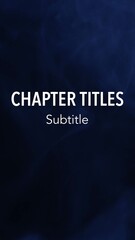 Vertical Chapter Titles with Wipe