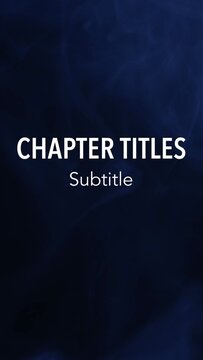 Vertical Chapter Titles with Wipe