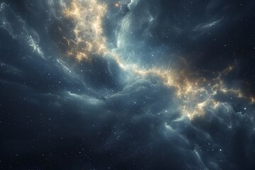 Captivating Cosmic Landscapes:Interstellar Expanse Reveals Untold Wonders of the Universe - obrazy, fototapety, plakaty