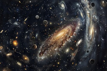 Captivating Cosmic Grandeur:A Boundless Expanse of Celestial Mysteries and Astrophysical Wonders