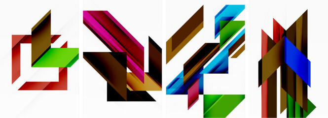 Triangle wallpaper or poster background design