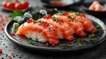 japan Sushi: Raw fish served over seasoned rice, often accompanied by ingredients like seaweed, cucumber, or avocado