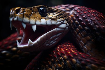 two most dangerous snakes engage in a perilous fight. Capture the dangerous beauty of their...