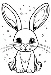 Easter Bunny Coloring Pages for Easter Holiday
