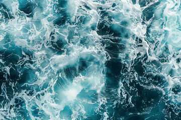 Agitated sea surface waves