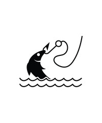 fishing icon, vector best flat icon.
