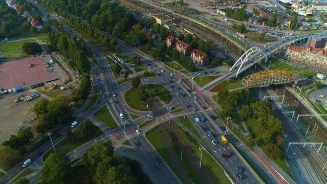 Katyn Victims Rondo Ofiar Katynia Gdansk Aerial View Poland
