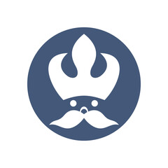 Elegant king crown logo design