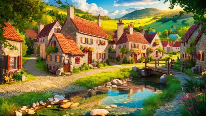 How about "Rustic Charm: Exploring the Beauty of Village Life"?