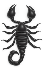 scorpion isolated on white background