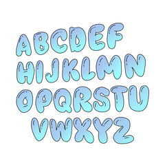 hand drawn alphabet