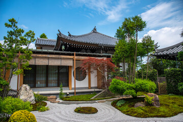 The beautiful of Karesansui garden in Hase-dera temple, Kanto, Kamakura, Japan