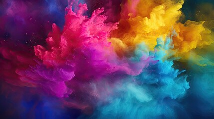 Colorful Rainbow powder background