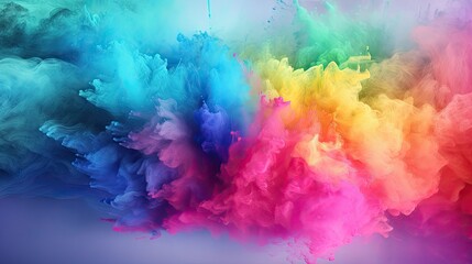 Fototapeta na wymiar Colorful Rainbow powder background