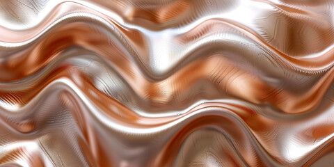 rose gold metallic background with wavy pattern background