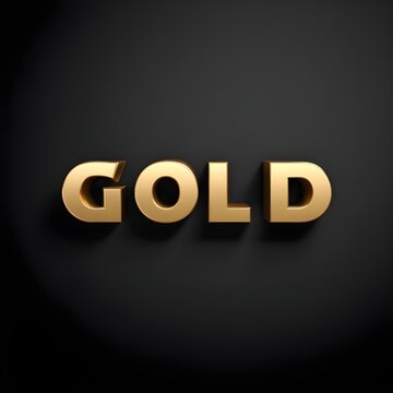 Giants - Gold text on black background - 3D rendered royalty free stock picture. This image can be used for an online website banner ad or a print postcard.