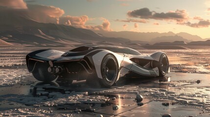 Future car wallpaper, Futuristic car images, future technology cars, futuristic electric cars on landscape background,