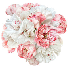 bouquet of flowers, Watercolor Wonders: A Medley of Rose Bouquets - obrazy, fototapety, plakaty