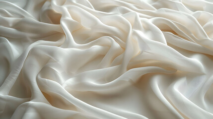 Obraz premium white satin fabric as background. Generative ai