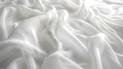 white satin fabric as background. Generative ai - obrazy, fototapety, plakaty