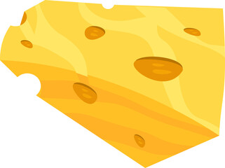 Cheese isolated cartoon art illustration Exclusive and Premium Element