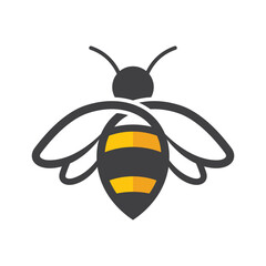 simple and creative honey bee logo design