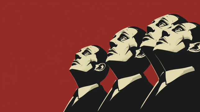 Authoritarian, authoritarianism, totalitarian, autocratic, dictatorial, dictator, repressive, bossy, boss, force, regime