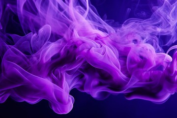 Obraz premium Abstract smoke moves on a black background