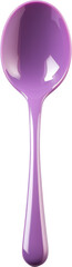 purple violet ceramic spoon isolated on white or transparent background,transparency