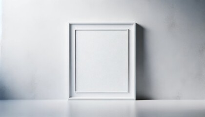 Empty frame mockup in minimalist style.
