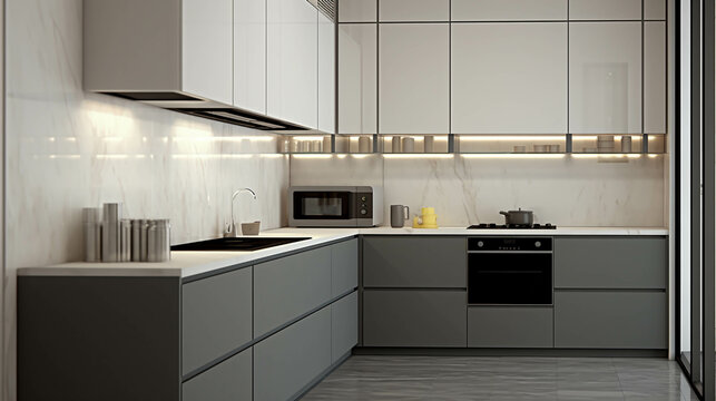modern kitchen interior  high definition(hd) photographic creative image