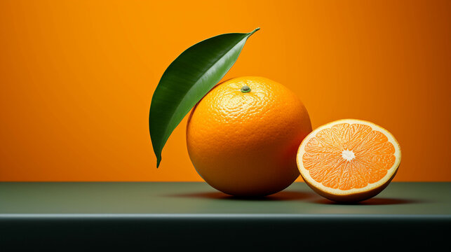 orange on the table  high definition(hd) photographic creative image