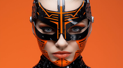 woman in mask  high definition(hd) photographic creative image