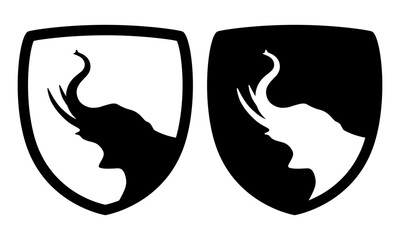 The emblem with an elephant