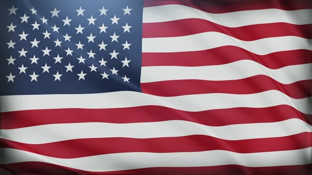 Waving United States of America flag background