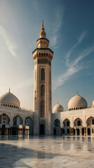 Fototapeta na wymiar A majestic grand mosque 