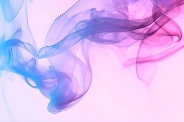 Pink, purple and blue hue abstract smoke background banner copy space for text 