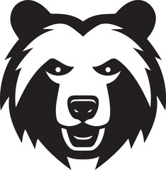 Fototapeta premium Bear icon logo design illustration Artwork