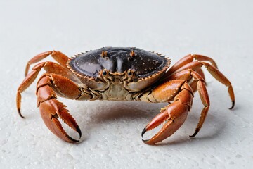 Crab on a white background