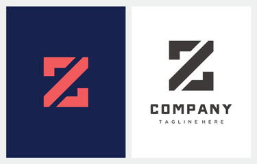 Fototapeta premium Z Letter Red Logo design icon vector concept