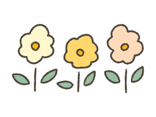 20240409_優しい色合いの花３本