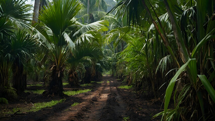 Obraz premium Oil palm plantation 