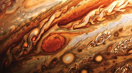 Jupiter's Great Red Spot, a portal to the realm of giants and mythical creatures, discovered by...