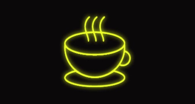 cup of coffee icon animated videos