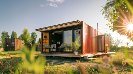 Modern shipping container house